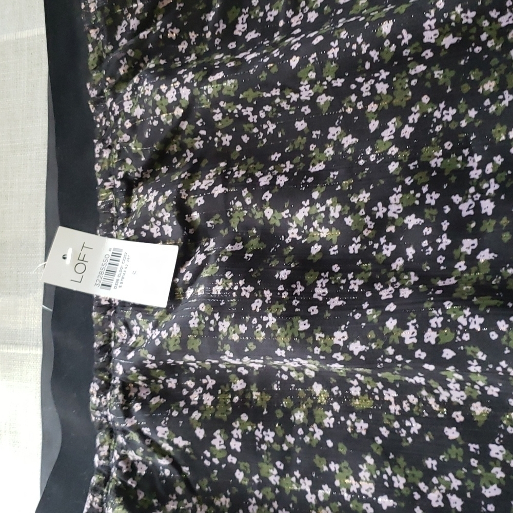 Nwt LOFT FLORAL PULL ON MIDI SKIRT, SIZE 8 - Picture 7 of 16